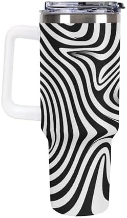 White Vacuum Cup with Whirlpool Illusion — photo 4