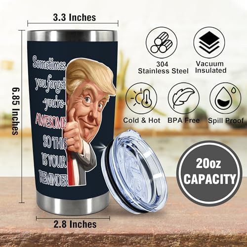 Inspirational Navy Blue Coffee Tumbler 20 oz — photo 2