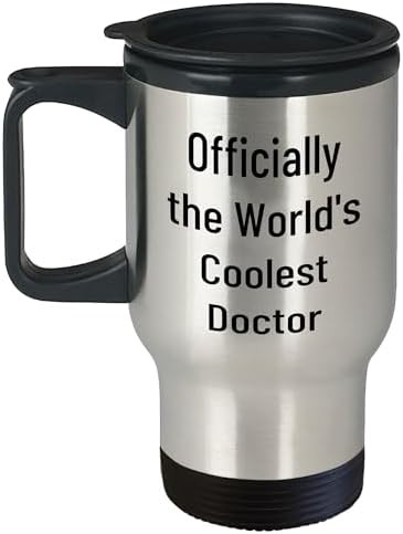 Worlds coolest doctor valentine travel mug