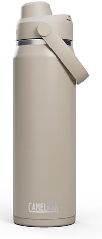 Thrive chug stainless steel water bottle 25oz stone