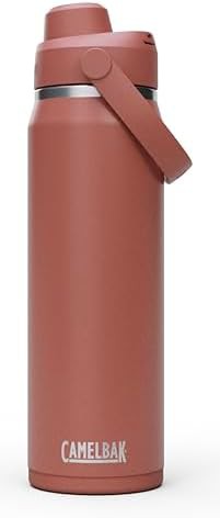 Thrive chug stainless steel water bottle 25oz red