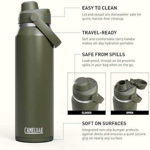 Moss green chug lid bottle 32 oz — photo 3