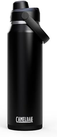 Black stainless steel chug bottle 32 oz