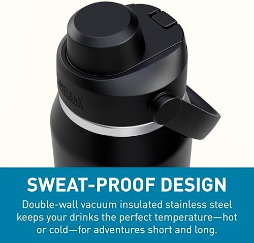 Black stainless steel chug bottle 32 oz — photo 5