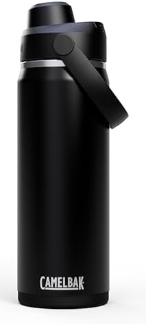 Thrive chug stainless steel water bottle 20oz black
