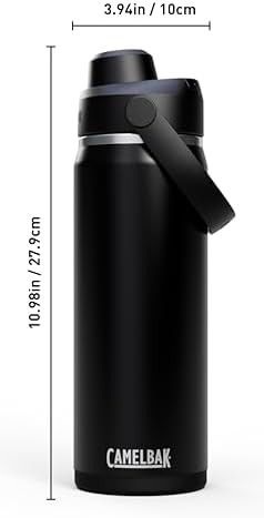 Thrive chug stainless steel water bottle 20oz black — photo 4