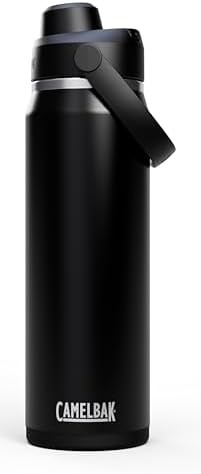 Thrive chug stainless steel water bottle 25oz black