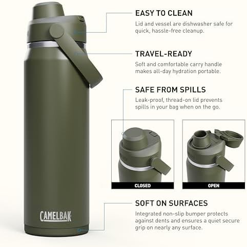 Moss green stainless chug bottle 25 oz — photo 3