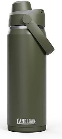 Thrive chug stainless steel water bottle 20oz moss