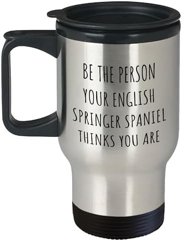 English springer spaniel stainless steel travel mug