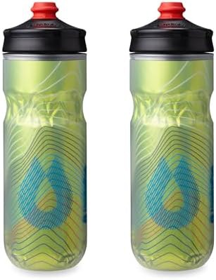 Polar surge insulated bike water bottle 20oz yellow