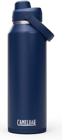 Thrive chug stainless steel water bottle 40oz navy