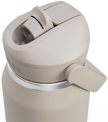 Thrive flip straw stainless water bottle 32oz stone — photo 3