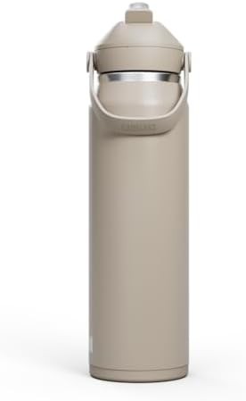 Thrive flip straw stainless water bottle 32oz stone — photo 4