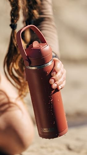 Thrive flip straw stainless water bottle 32oz stone — photo 5