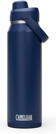 Thrive chug stainless steel water bottle 32oz navy