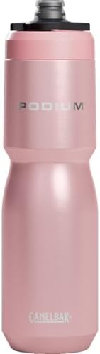 Podium stainless steel water bottle 22oz pink