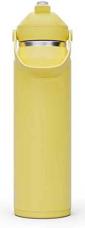 Thrive flip straw stainless water bottle 32oz yellow — photo 2