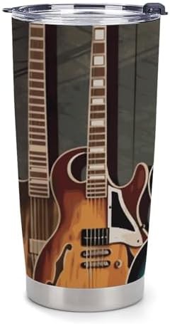 Guitars art stainless 20 oz tumbler