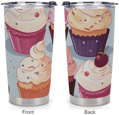 Delicious cupcakes pattern 20 oz tumbler — photo 3