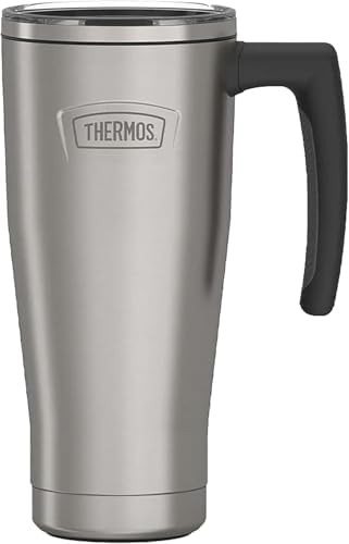 Matte stainless slide lock travel mug 18oz