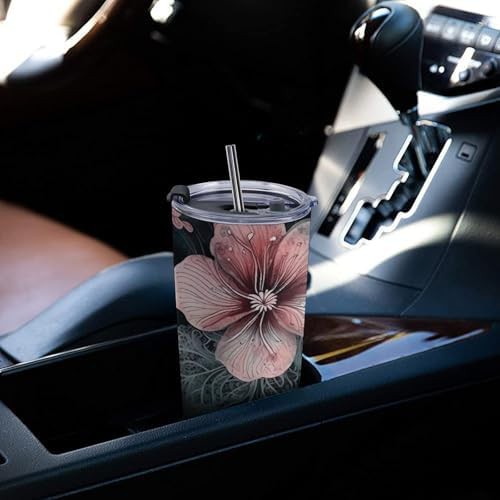 Green leaves and flowers 20 oz tumbler — photo 5