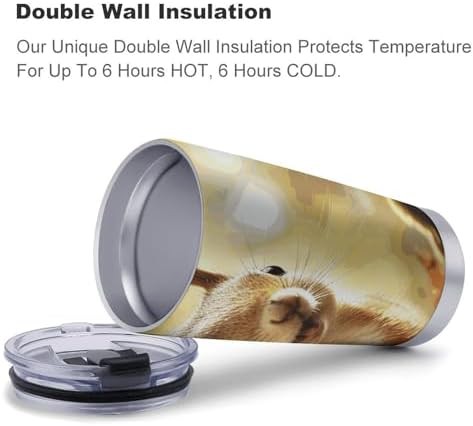 Funny squirrel 20 oz stainless steel tumbler — photo 4