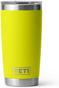 Firefly yellow 20 oz tumbler with lid