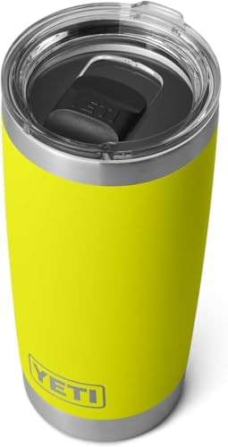 Firefly yellow 20 oz tumbler with lid — photo 3