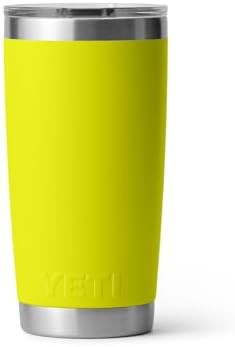 Firefly yellow 20 oz tumbler with lid — photo 5