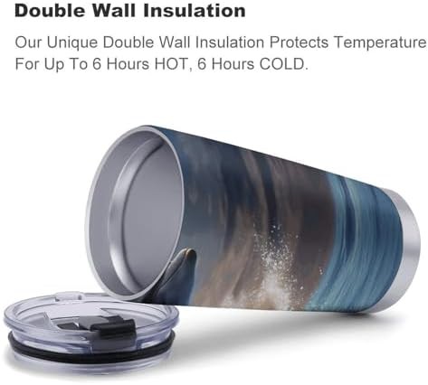 Beautiful dolphin 20 oz stainless steel tumbler — photo 4