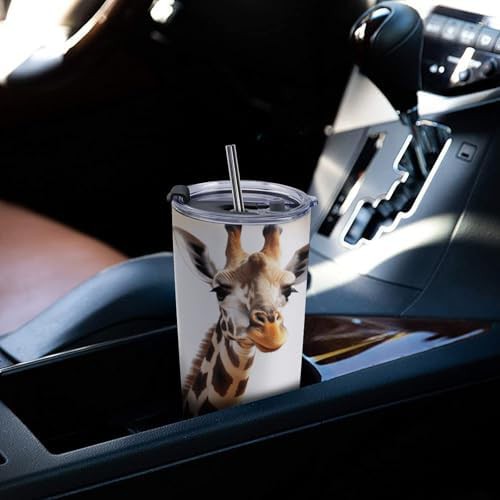 Cute giraffe 20 oz stainless steel tumbler — photo 5