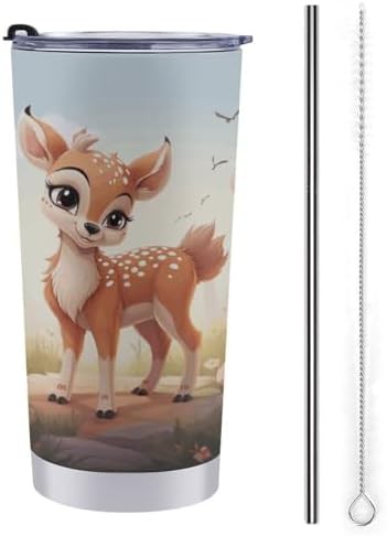 Lovely deer 20 oz stainless steel tumbler