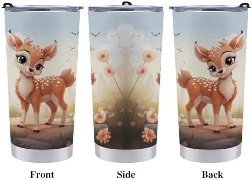 Lovely deer 20 oz stainless steel tumbler — photo 3