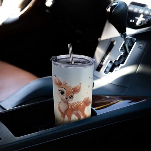Lovely deer 20 oz stainless steel tumbler — photo 5