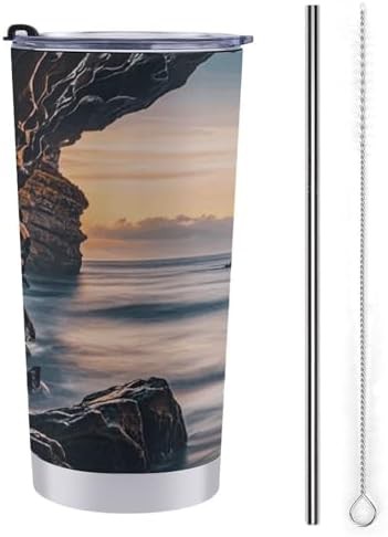 Sea theme 20 oz stainless steel tumbler