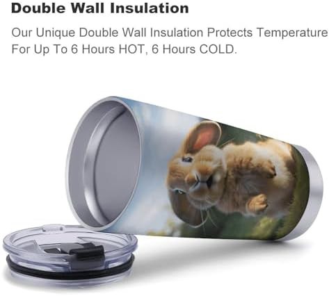 Funny rabbit 20 oz stainless steel tumbler — photo 4