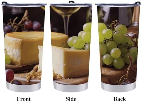 Wine cheese cake grapes 20 oz tumbler — photo 3
