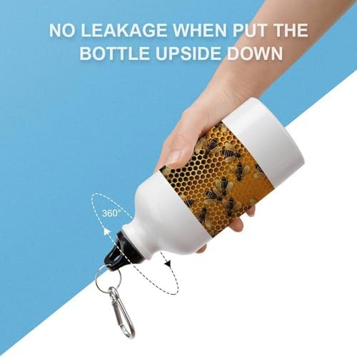 400ml Aluminum Sports Water Bottle Bees on Hive Printed Large — photo 3
