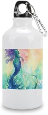 400ml Aluminum Sports Water Bottle Beautiful Mermaid Tail Printed aluminum-400ml-sports-water-tail