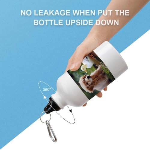 400ml Aluminum Sports Water Bottle Dog And A Duck Printed Large — photo 3