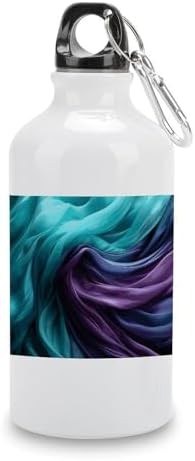400ml Aluminum Sports Water Bottle Light Emerald Green And Purple