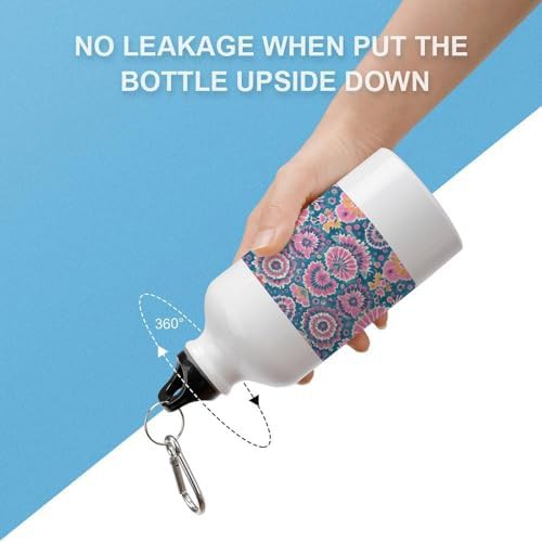 400ml Aluminum Sports Water Bottle Tie Dye Printed Printed Large — photo 3