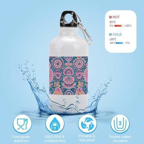 400ml Aluminum Sports Water Bottle Tie Dye Printed Printed Large — photo 4