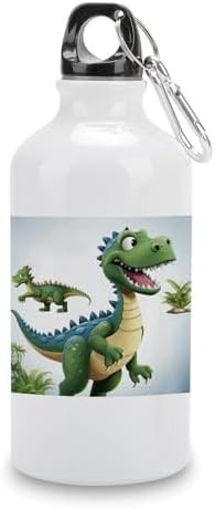400ml Aluminum Sports Water Bottle Cartoon Dinosaur Images Printed aluminum-400ml-sports-water-images