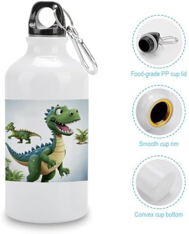 400ml Aluminum Sports Water Bottle Cartoon Dinosaur Images Printed aluminum-400ml-sports-water-images — photo 5