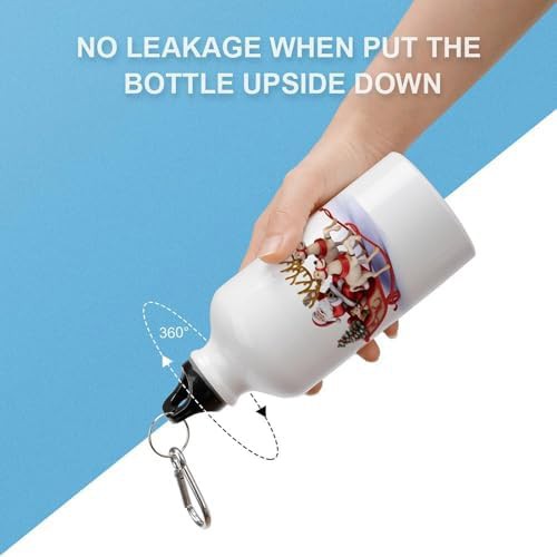 400ml Aluminum Sports Water Bottle Santa Claus Reindeer Sled — photo 3
