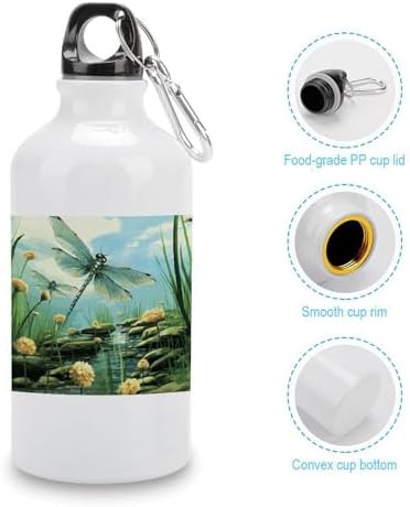 400ml Aluminum Sports Water Bottle Dragonflies in Flight Printed aluminum-400ml-sports-water-flight — photo 5