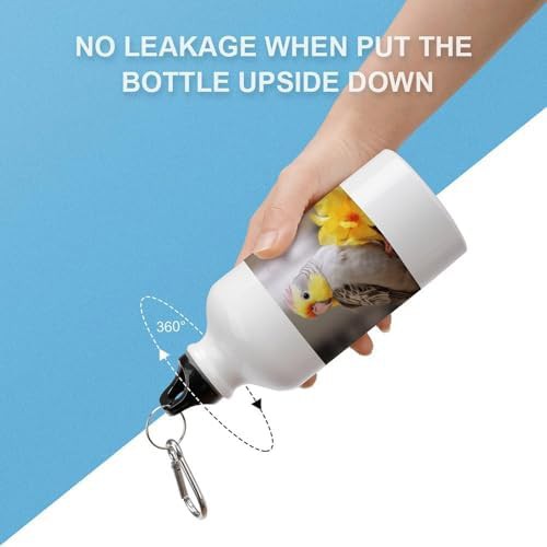 400ml Aluminum Sports Water Bottle Cute Cockatiel Printed Large — photo 3