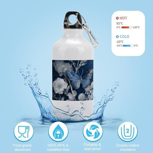 400ml Aluminum Sports Water Bottle Peaceful Countryside Printed — photo 4